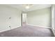 Spacious bedroom featuring soft gray walls, carpet flooring, and a ceiling fan at 644 Ridge Gate Dr, Brownsburg, IN 46112