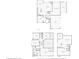 Combined floor plans showing the main, second and basement levels at 644 Ridge Gate Dr, Brownsburg, IN 46112