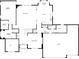 Layout of the first floor of this home showcases the kitchen, den, primary bedroom, and garage at 8338 Hunters Meadow Way, Indianapolis, IN 46259