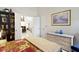 Comfortable bedroom with soft, natural lighting and lovely decor at 8599 Lansdowne Dr, Fishers, IN 46038