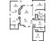 Detailed floor plan of the home showing room dimensions and overall layout at 8599 Lansdowne Dr, Fishers, IN 46038