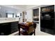 Cozy kitchen with stainless steel appliances and dark cabinets at 8599 Lansdowne Dr, Fishers, IN 46038