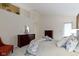Spacious main bedroom featuring vaulted ceilings, neutral walls, and lots of light at 8599 Lansdowne Dr, Fishers, IN 46038