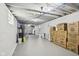 Spacious unfinished basement featuring painted floors, exposed ceiling, and utilities at 923 42Nd St, Indianapolis, IN 46205