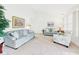Spacious living room featuring neutral decor, vaulted ceiling and plenty of natural light at 1108 Northfield Ln, Anderson, IN 46011