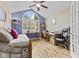 Bedroom showcasing a large window, providing ample natural light and stylish décor at 1146 Distinctive Way, Greenfield, IN 46140