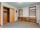 Bedroom with custom shelving/cabinetry and an open closet at 132 S First St, Jamestown, IN 46147