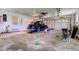 Spacious garage featuring a vintage car, painted walls, and two overhead doors at 132 S First St, Jamestown, IN 46147