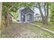 Charming two-story home with gray siding and a landscaped yard at 1425 N Grant Ave, Indianapolis, IN 46201