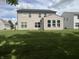 Spacious backyard featuring a well-maintained lawn at 1518 Valdarno Dr, Greenwood, IN 46143