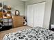 Well-organized bedroom featuring a closet and built-in storage at 1518 Valdarno Dr, Greenwood, IN 46143