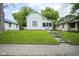 Charming home with a lush green lawn and inviting front entrance with concrete steps at 2012 George St, Anderson, IN 46016