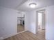 Mud room or flex space provides extra functionality in a home with neutral paint and finishes at 2012 George St, Anderson, IN 46016