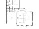 Main floor plan with kitchen, living room, garage and laundry at 2234 Burgundy Way, Plainfield, IN 46168