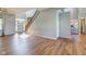 Inviting foyer featuring hardwood floors and an open layout at 2234 Burgundy Way, Plainfield, IN 46168