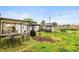 Large backyard with a gazebo, BBQ grill, and an above ground pool at 2704 13Th St, Columbus, IN 47201