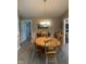 Traditional dining room featuring a wooden table with chairs and a chandelier at 2916 Wind Chime Cir, Greenwood, IN 46143