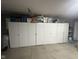 Well organized garage with plenty of built-in storage space at 2916 Wind Chime Cir, Greenwood, IN 46143