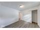 Bedroom boasts neutral walls, new flooring and closet at 3220 Newton Ave, Indianapolis, IN 46201
