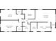 A detailed floor plan showcasing bedroom sizes and layout for the entire house at 3220 Newton Ave, Indianapolis, IN 46201