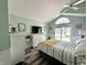 A cozy bedroom with a modern decor, natural light, and sleek, stylish furnishings at 3404 Maritime Dr, Indianapolis, IN 46214