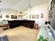 Cozy living room with comfortable sectional, vaulted ceiling, and modern decor at 3404 Maritime Dr, Indianapolis, IN 46214
