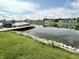 Beautiful water view of lake houses in a quiet community at 3404 Maritime Dr, Indianapolis, IN 46214
