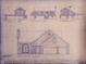 Blueprint of the home's exterior showcasing architectural details and various elevations at 3819 S Village Dr, New Palestine, IN 46163