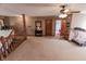 This is an image of the carpeted hallway which is bright and spacious at 3819 S Village Dr, New Palestine, IN 46163