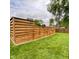Backyard featuring a long, wooden privacy fence for a secluded outdoor living space at 4625 Woodcrest Dr, Columbus, IN 47203