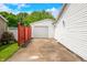Detached one car garage and a fenced in backyard at 4640 Autumn Ridge Dr, Columbus, IN 47203