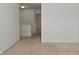 Hallway with neutral walls and carpet at 5151 Climbing Rose Pl, Indianapolis, IN 46254