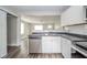 Well-equipped kitchen with stainless dishwasher, grey countertops, and a view into the living room at 564 S Bosart Ave, Indianapolis, IN 46203
