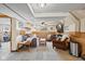 Finished basement featuring a entertainment area, tile floors, and neutral colors at 580 Northgate Dr, Greenwood, IN 46143