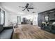 Wide-open living space with eat-in dining, updated kitchen, vinyl floors and great natural light at 5858 N West Shore Dr, Morgantown, IN 46160