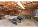 Spacious garage with a vintage Corvette and plenty of storage space at 615 E Stop 11 Rd, Indianapolis, IN 46227