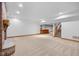 Finished basement with bar area, fireplace, and staircase at 6350 Red Oak Dr, Avon, IN 46123