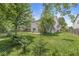 Spacious backyard featuring a well-maintained lawn and patio area, perfect for outdoor entertaining and relaxation at 671 Sonoma Ln, Greenfield, IN 46140