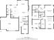 Complete floor plans for first and second floors showcasing the layout of the home at 6830 Park Grove Blvd, Whitestown, IN 46075