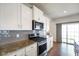 Eat-in kitchen featuring stainless steel appliances and beautiful granite countertops at 6830 Park Grove Blvd, Whitestown, IN 46075