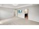 Spacious main bedroom features neutral walls, carpet floors, and a connected bathroom at 6830 Park Grove Blvd, Whitestown, IN 46075