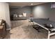 Finished basement offers living area and space for games at 6862 Riverside Way, Fishers, IN 46038