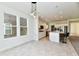 Kitchen with a large island, stainless steel appliances, and tile flooring at 7147 Buckley Branch Dr, Indianapolis, IN 46259