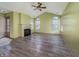 Spacious living room with vaulted ceiling and multiple windows for abundant natural light at 7545 Briarstone Dr, Indianapolis, IN 46227