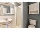 Charming bathroom with a shower, sink, and storage, offering a clean and functional design at 7935 N County Road 650 E, Brownsburg, IN 46112