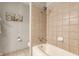 Shower with tile surround, and an updated showerhead and fixtures at 7935 N County Road 650 E, Brownsburg, IN 46112