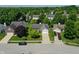 Aerial view showcasing the well-maintained landscaping of this neighborhood at 7942 Dillon Pl, Indianapolis, IN 46236