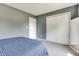 Bedroom with carpet, closet, and a full length mirror at 7942 Dillon Pl, Indianapolis, IN 46236