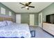 Cozy bedroom with large bed, and matching furniture at 7942 Dillon Pl, Indianapolis, IN 46236