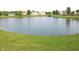 Scenic pond surrounded by lush green grass and neighborhood houses in the background at 8519 Frosty Rose Dr, Avon, IN 46123